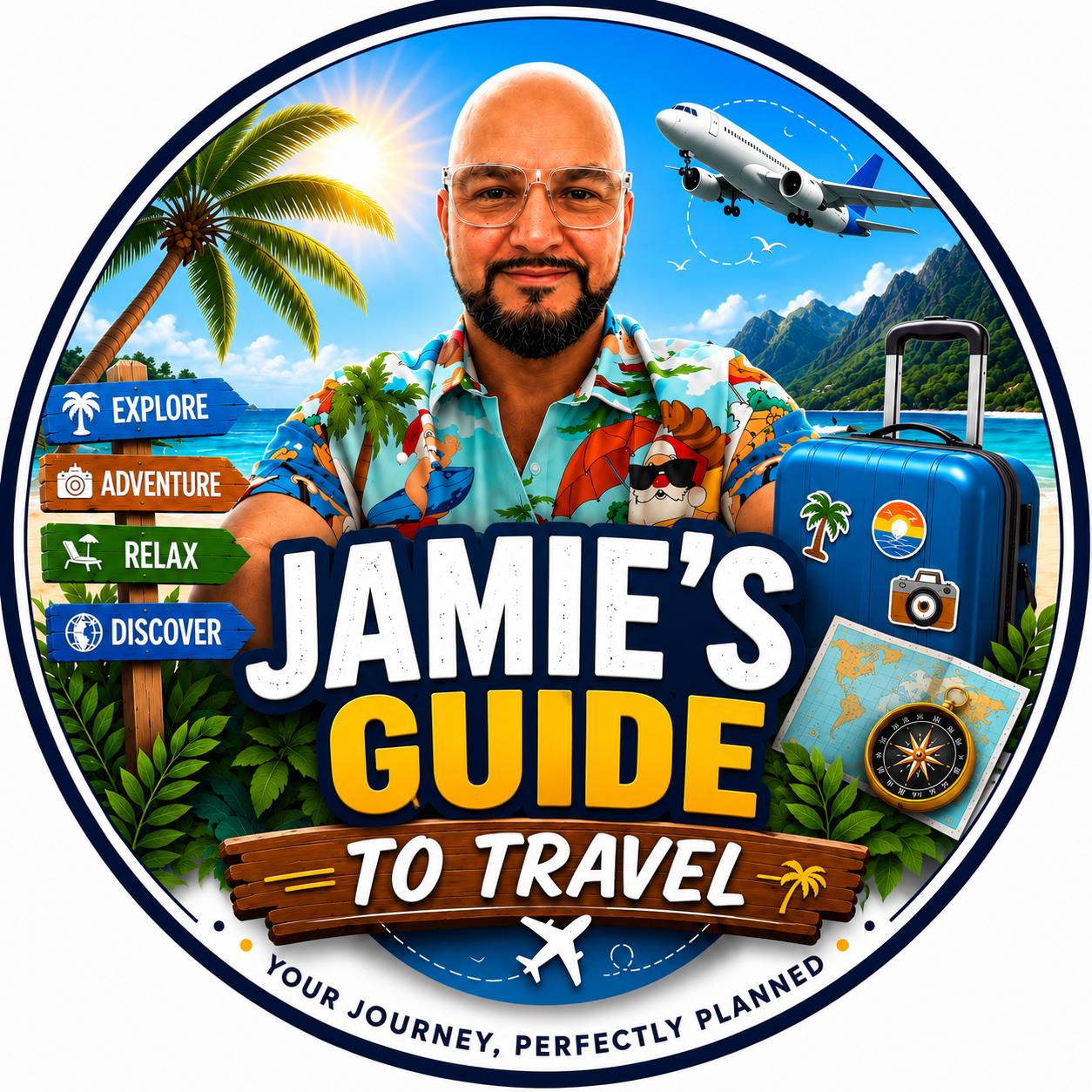 Jamie’s illustrated travel brand portrait